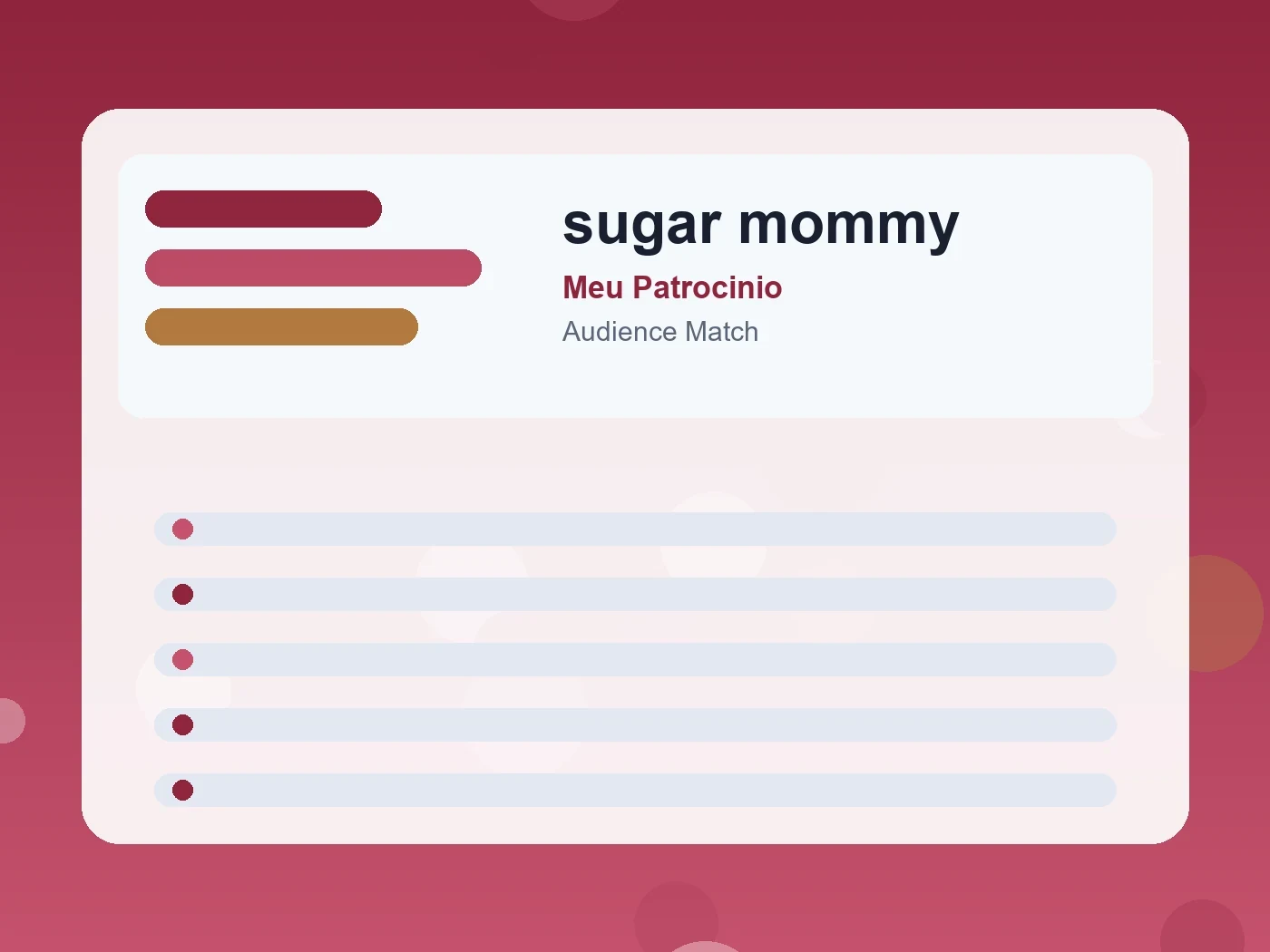 Meu Patrocinio sugar mommy guide visual