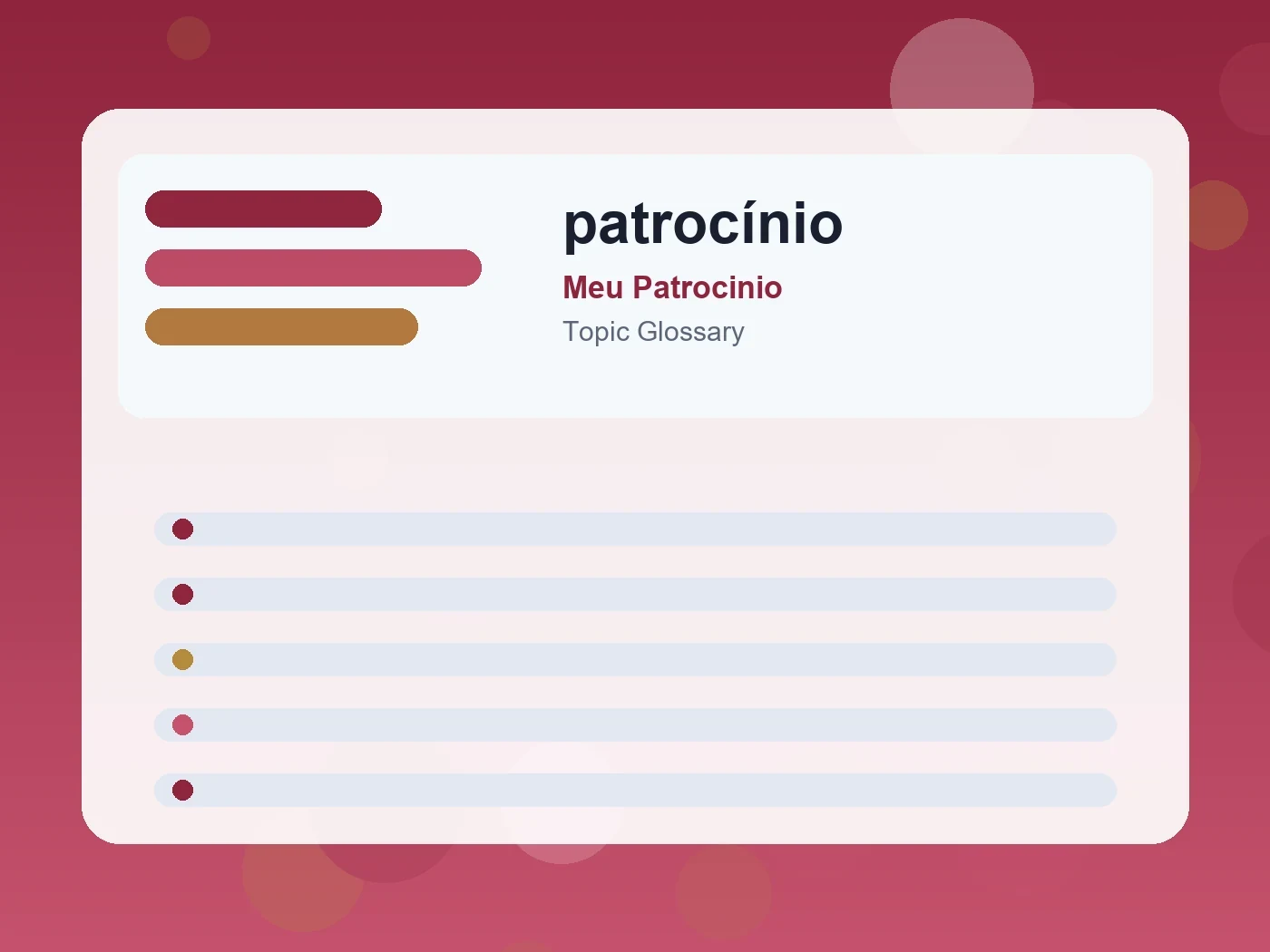 Meu Patrocinio patrocínio guide visual