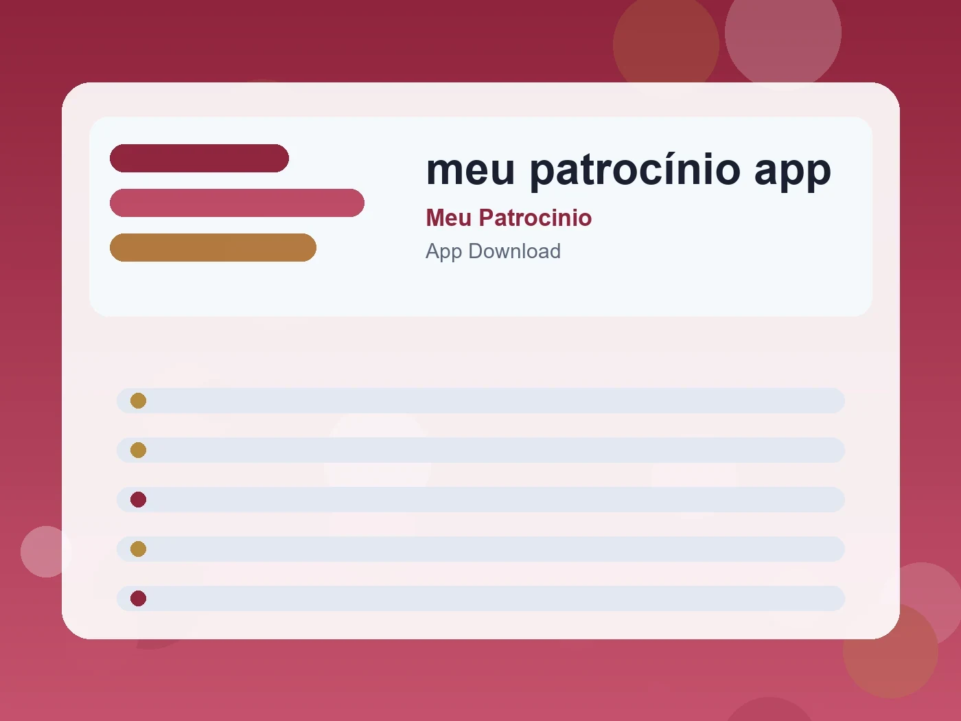 Meu Patrocinio meu patrocínio app guide visual
