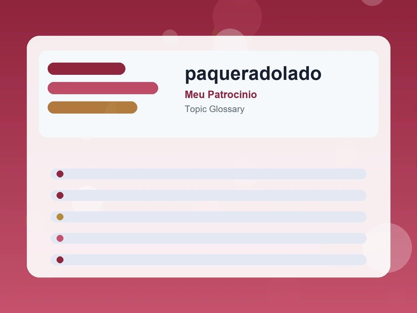 Meu Patrocinio paqueradolado guide visual