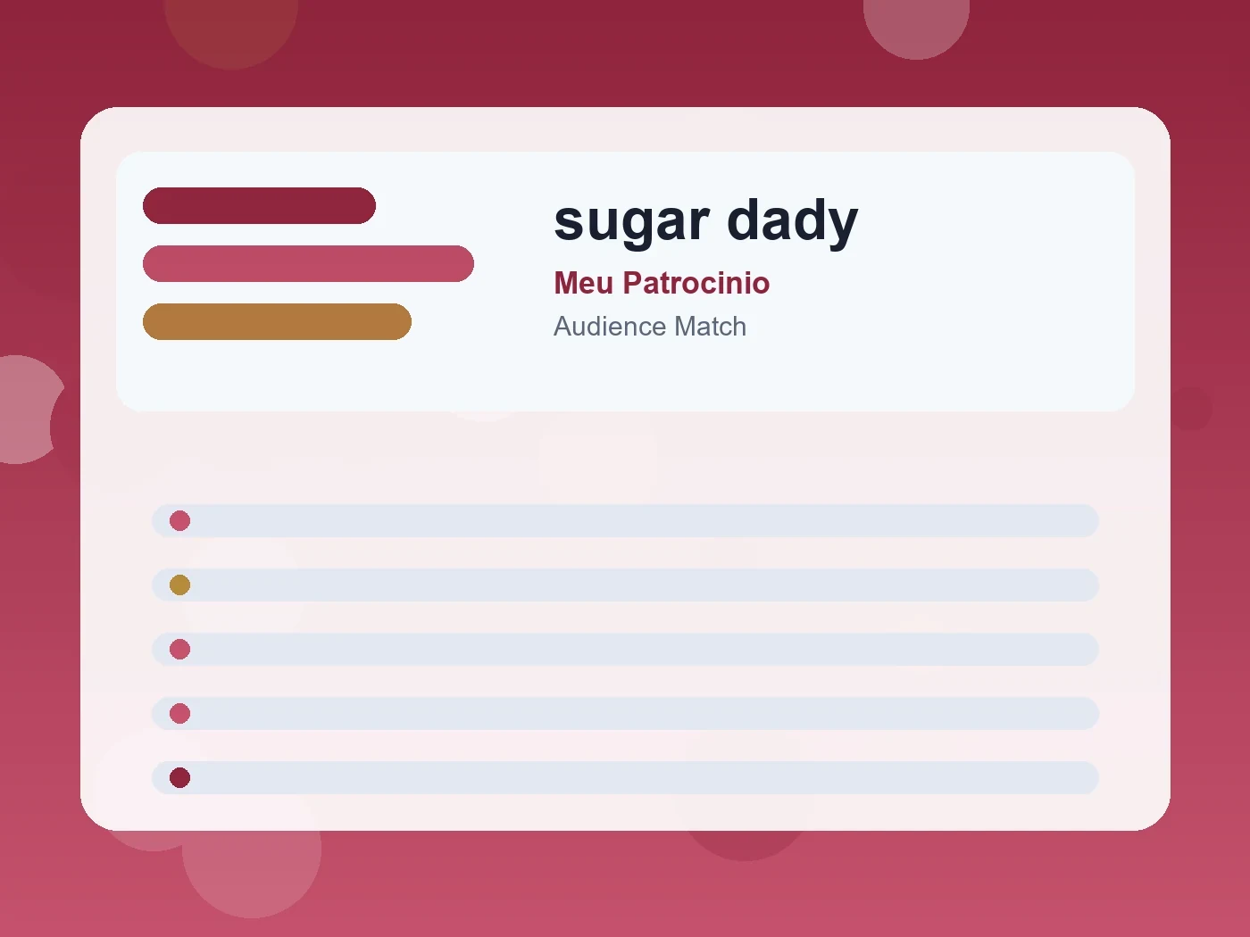 Meu Patrocinio sugar dady guide visual