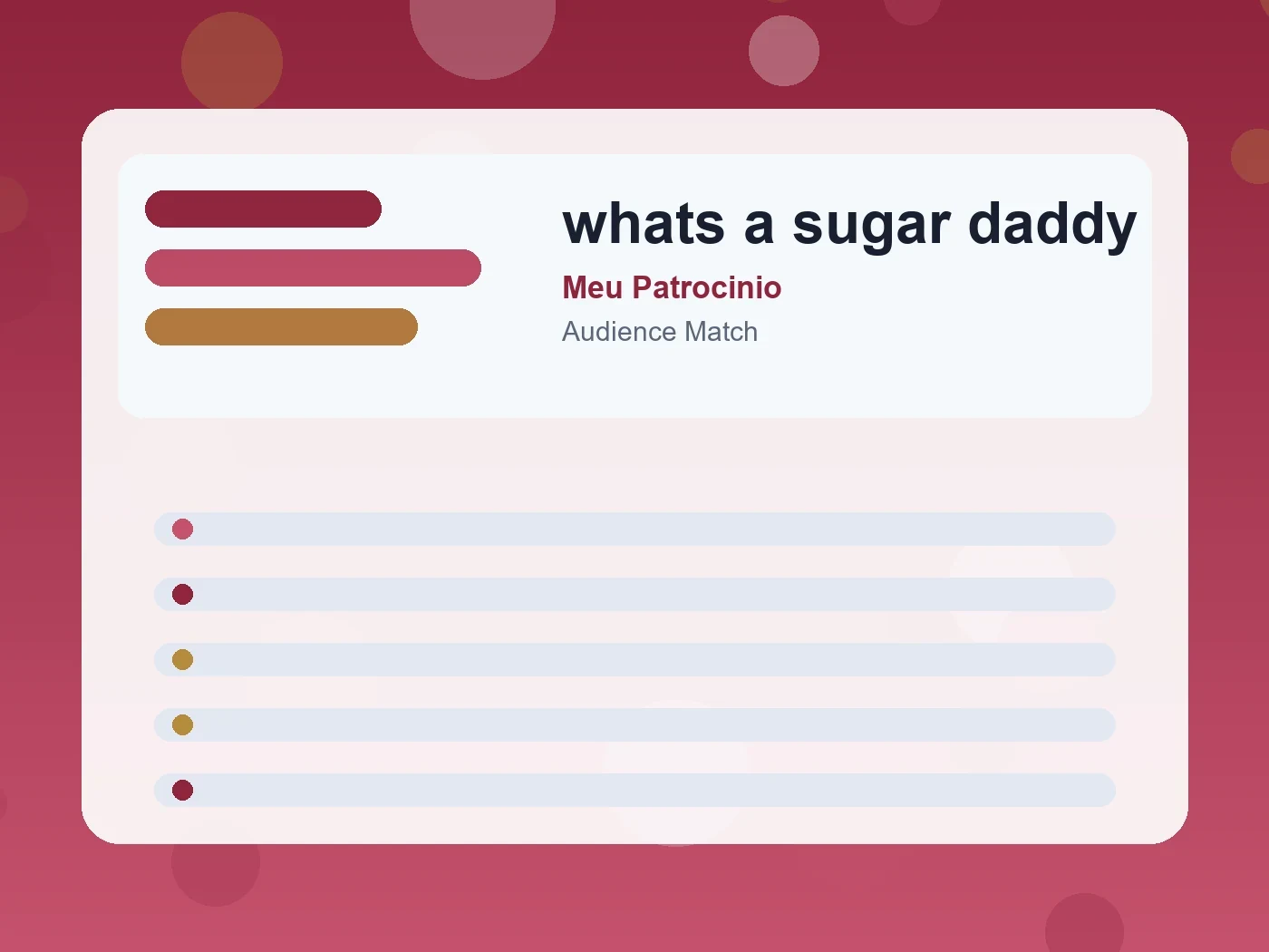 Meu Patrocinio whats a sugar daddy guide visual