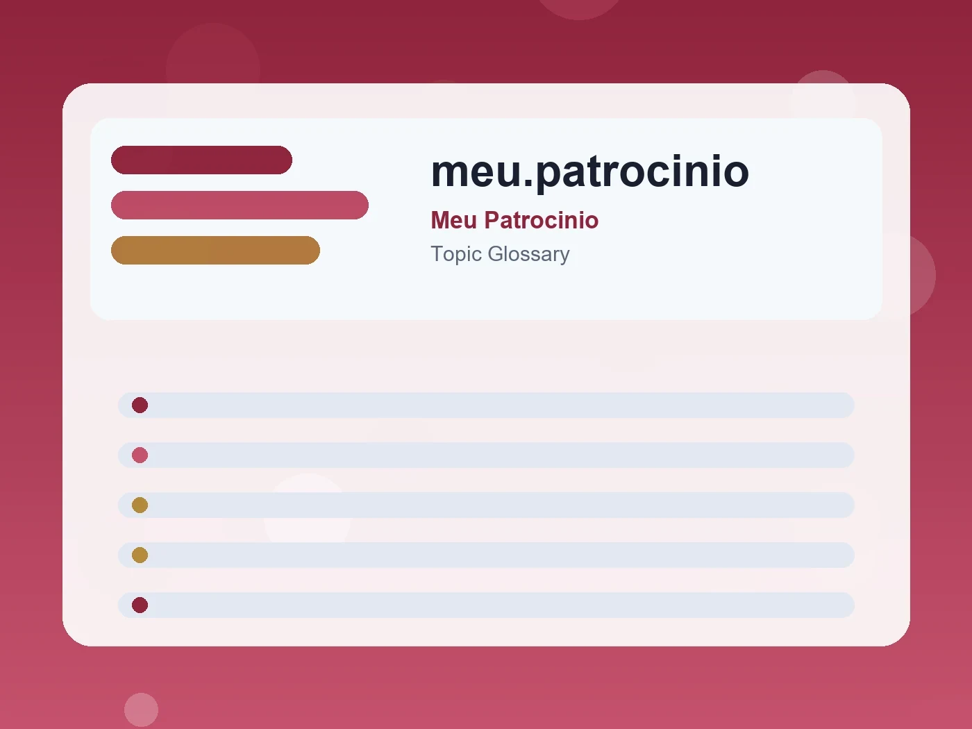 Meu Patrocinio meu.patrocinio guide visual