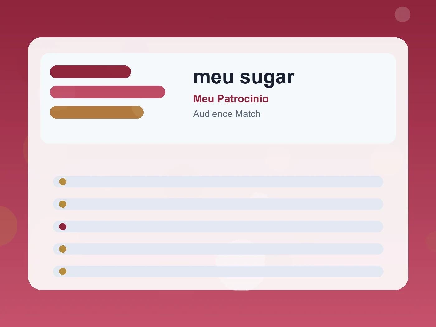 Meu Patrocinio meu sugar guide visual