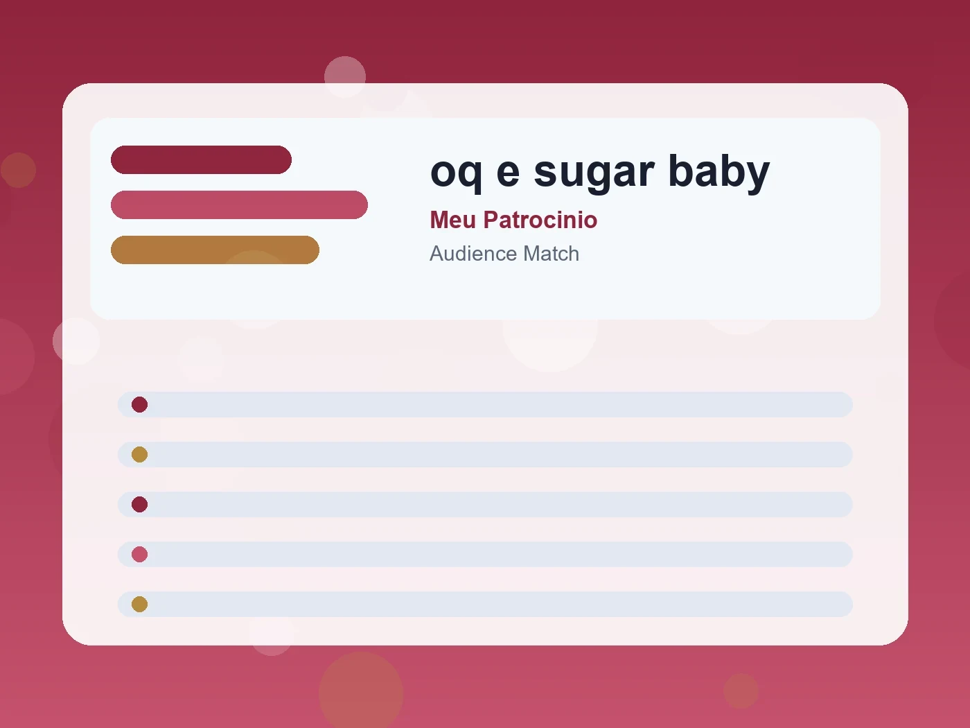 Meu Patrocinio oq e sugar baby guide visual
