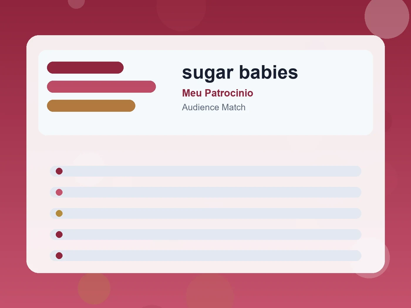 Meu Patrocinio sugar babies guide visual