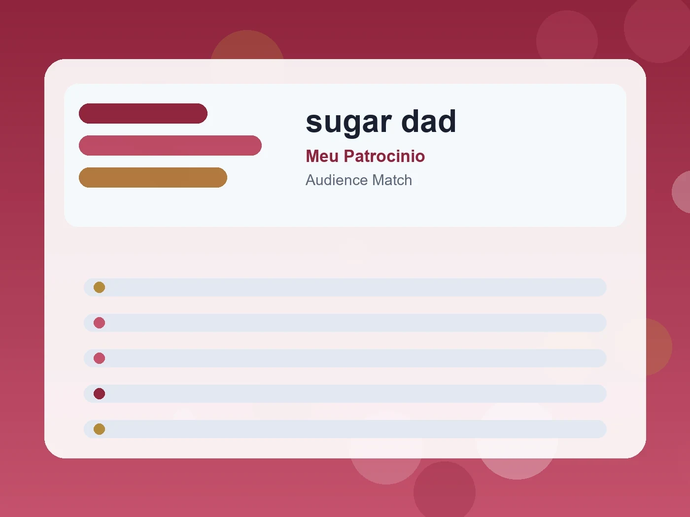 Meu Patrocinio sugar dad guide visual