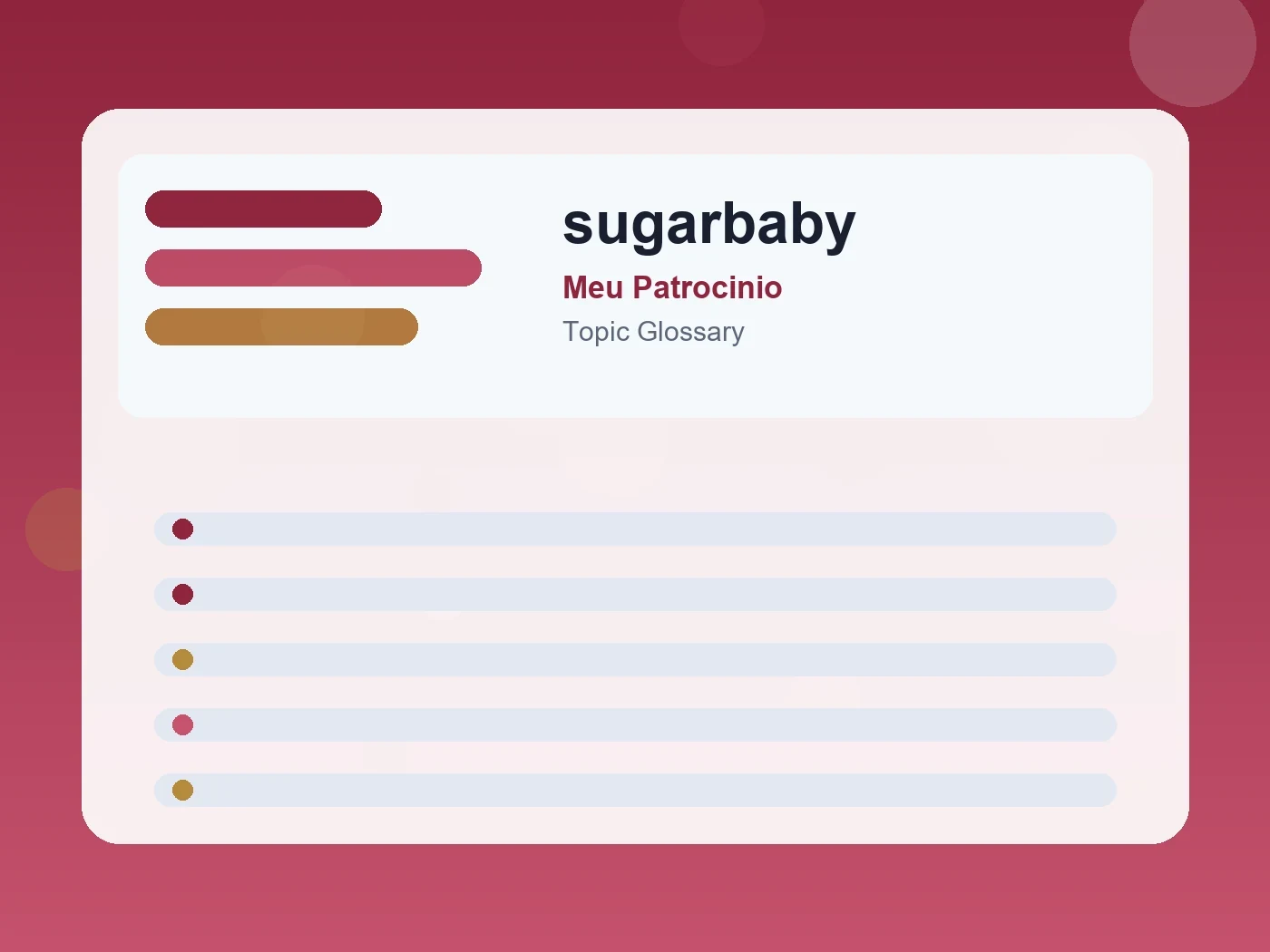 Meu Patrocinio sugarbaby guide visual